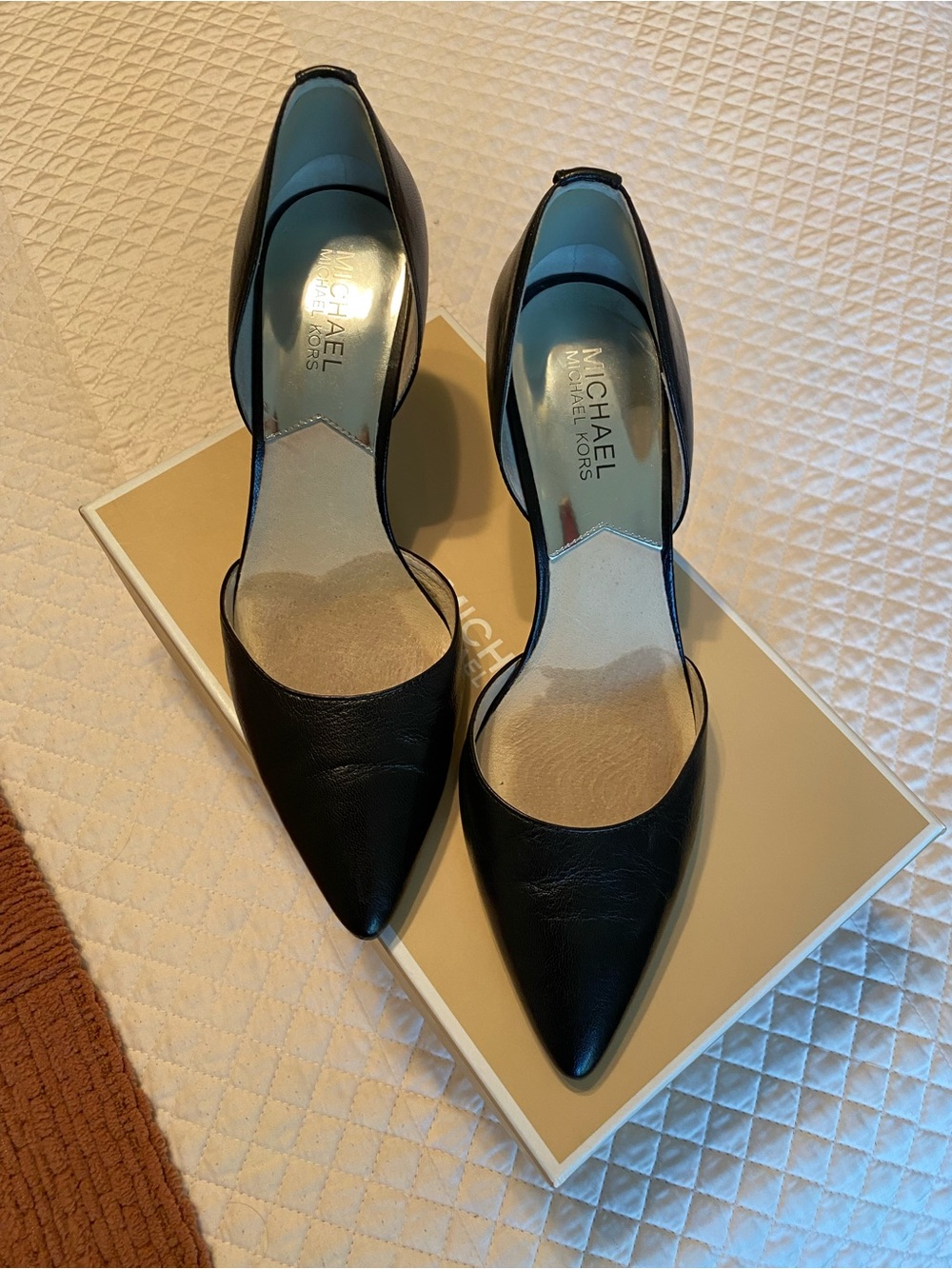 Michael Kors Black Pointed D'Orsay Heels